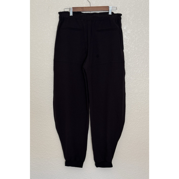 Chloe Crepe Joggers Pants Black Baggy Pull On 40, 8 US Modern Luxury Classic - Picture 6 of 10